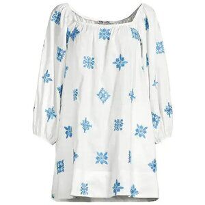 ciao lucia dali embroidered poplin minidress (XS)
